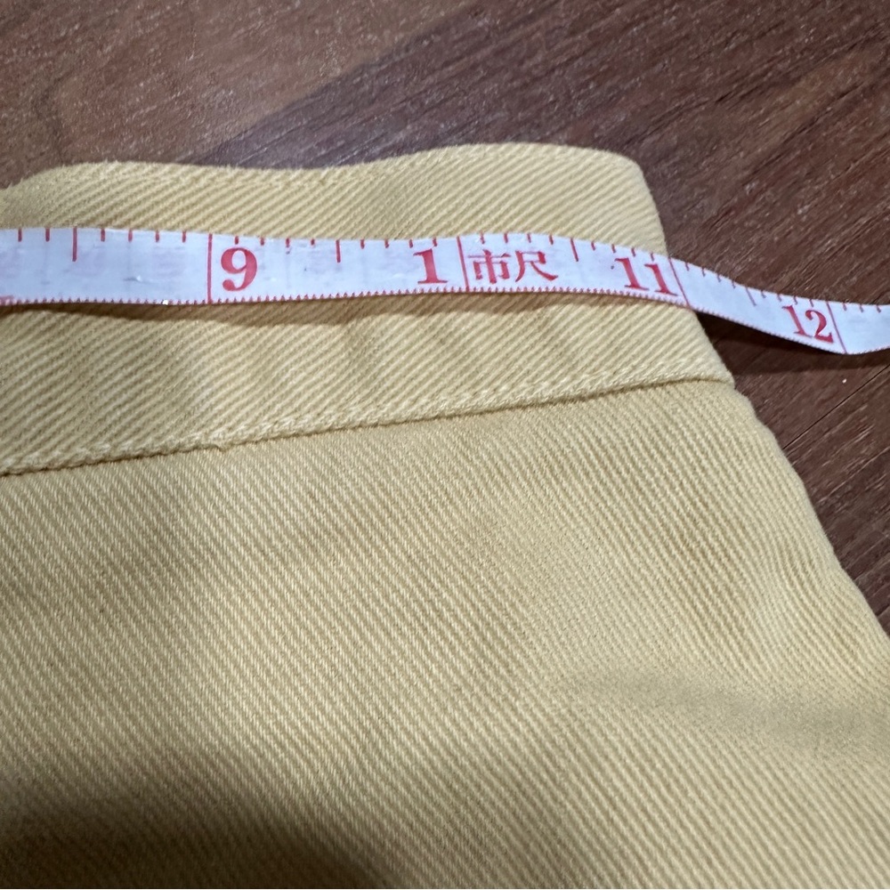 GUESS Vintage high waisted guess butter yellow denim jean skirt - Picture 7 of 10